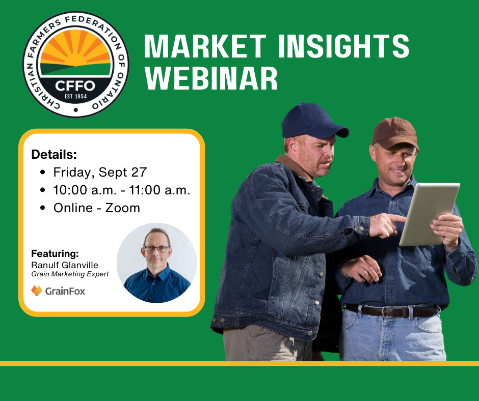 CFFO is Hosting a GrainFox Market Insights Webinar on Friday Sept 27, 2024 